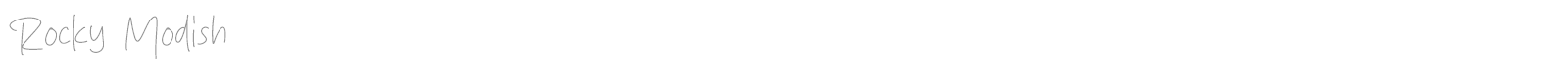 Rocky Modish font preview